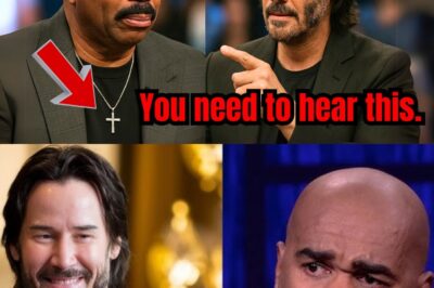 Talk show host Steve Harvey cries after emotional message from Keanu Reeves