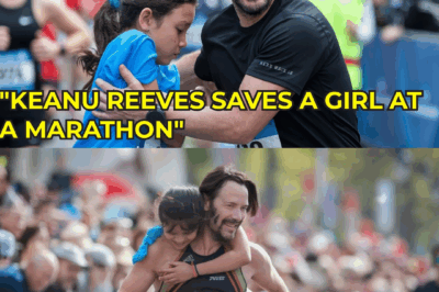 “Keanu Reeves Saves a Girl at a Marathon—What Happens Next Teaches the World a Kindness Lesson”