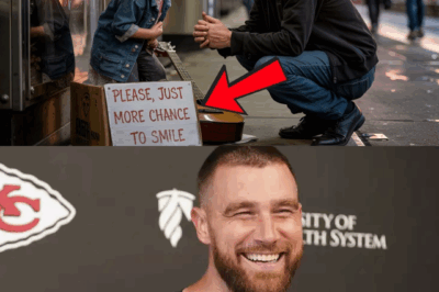 Travis Kelce Finds a Poor Begging Girl — What Happens Next Will Leave You Speechless