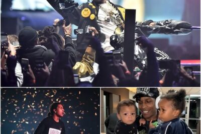 Asap Rocky rocked the stage when he brought his two sons on stage for the first time, but it was what the boys did that sent everyone there into a frenzy.