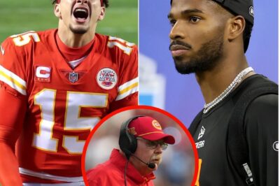 Patrick Mahomes drops a bombshell, boldly warning Team Kansas City Chiefs: “The moment Shedeur Sanders steps onto this team, I’m out—gone for good!” The team’s head coach “Andy Reid” immediately fires back with a response.