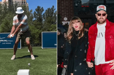 Travis Kelce surfaces at Justin Timberlake’s Las Vegas golf event after Taylor Swift spotlight break