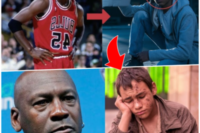 Michael Jordan Spots a Homeless Teen Holding a Sign With His Name – His Gift Changes Everything