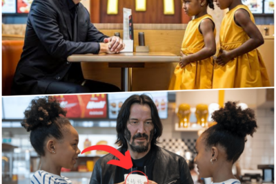 Little Black Twins Whisper to Keanu Reeves in McDonald’s, Hearing their Words He Breaks Down…