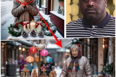 Big Shaq Notices an Elderly Woman Selling Decorations in the Cold, and His Act Will Melt Your Heart