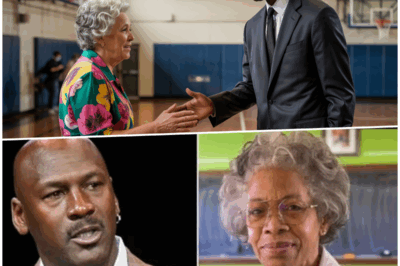 During Game Michael Jordan Spots His Old Teacher In The Crowd..His Reaction Will Make You Cry