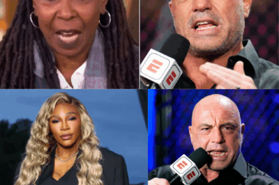 HEATED CLASH: WHOOPI GOLDBERG AND JOE ROGAN FACE OFF OVER ALLEGATIONS AGAINST SERENA WILLIAMS—WHAT DID ROGAN SAY TO SHUT GOLDBERG DOWN ON LIVE TV?