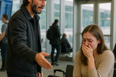 She Missed Her Flight Because She Was Crying at the Gate — Then a Man in a Baseball Cap Said, “Follow Me.” It Was Keanu Reeves. The Ending Was Surprisingly Amazing