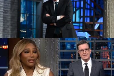 In the latest episode of The Late Show, Stephen Colbert delivered a reality check that left the audience in stunned silence—and the target was none other than tennis icon Serena Williams.