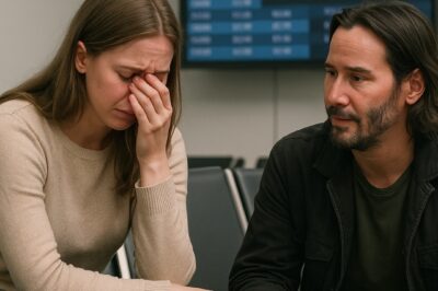 She Was Crying Alone at the Airport After Missing Her Flight — Then Keanu Reeves Sat Beside Her and Said Just 3 Words That Changed Everything