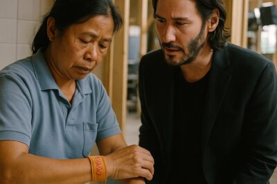 She Was Cleaning the Movie Set Bathrooms — But Keanu Noticed Something on Her Wrist That Made Him Stop Everything