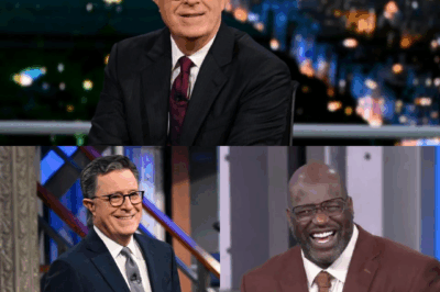 “The Late Show” Takes Unexpected Turn as Stephen Colbert Presses Big Shaq on Fatherhood