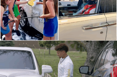 Girls Wash Cars to Pay for Friend’s Chemo, Suddenly Patrick Mahomes Drives In and Leaves Everyone SPEECHLESS…