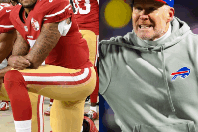 “Buffalo Bills head coach has vowed to resign immediately if Colin Kaepernick joins the team, calling him an ‘uncontrollable troublemaker’ who would not fit the club’s culture.