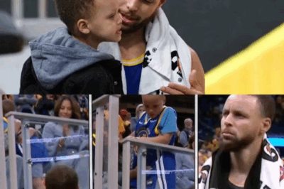 After the Warriors’ heartbreaking Game 6 loss, Stephen Curry did what any dad would do—he wrapped his arms around his tearful son Canon, whispering comfort not as a basketball legend, but as a father trying to hold his family together in a moment that hurt more than the scoreboard ever could…