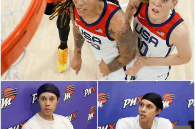 SHOCKING: WNBA star Britney Griner is back in hot water after she was caught gambling on her own games which could lead to her being banned from the WNBA from life’.