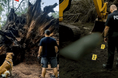 His dog wouldn’t stop barking at the tree stump. When he investigated and found out why, he immediately called the cops.