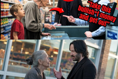 Market employee HUMILIATES old woman for buying with coins UNAWARE that Keanu Reeves is next in line
