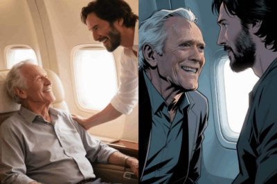 Keanu Reeves Gives Up First-Class Seat for Clint Eastwood – What Happens Next Is an Incredible Story