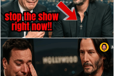 Keanu Reeves says something to Jimmy Fallon during an interview that makes him stop the live show!