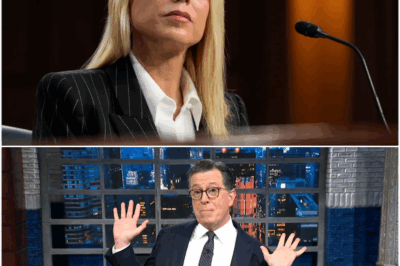 TV SH0CKER: Pam Bondi STUNS Stephen Colbert LIVE on ‘The Late Show’ With BRUTAL Comeback—Audience Gasps,