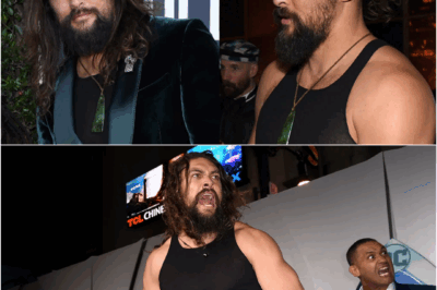 Jason Momoa Sports Just a TANK TOP Inside the Golden Globes 2020