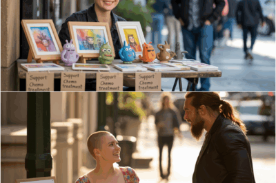 Girl Sells Artwork To Fund Her Chemo, Then Jason Momoa Walks By and Shocks Everyone!