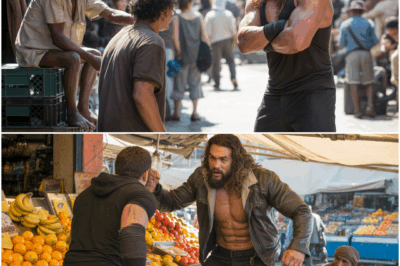 Jason Momoa Confronts a Thug Crushing a Beggar’s Fingers at The Market!