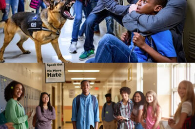 K9 Dog Saves Student From Racial Attack—The Secret Hidden in a Locker Will Shock You
