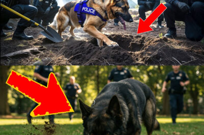 GERMAN SHEPHERD Kept Circling a Spot in the Forest— They Found the Unimaginable!