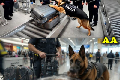 A Police Dog Bites a Suitcase at the Airport – A Horrifying Secret Revealed! An Amazing Late!
