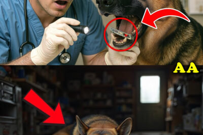 This Abandoned German Shepherd Refused to Drink—What the Vet Found in Her Mouth Left Him Frozen