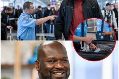 Security Officer Forces Shaquille O’neal to Open Luggage, Freezes When Diplomatic Immunity Card Appears…