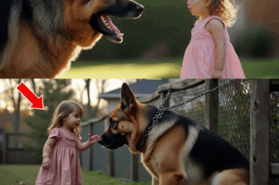 Fierce German Shepherd Won’t Let Anyone Get Close, But This Little Girl Did—And Here’s What Happened