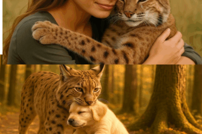 A Bobcat Found a Puppy Abandoned in the Forest — What She Did Next Will Melt Your Heart