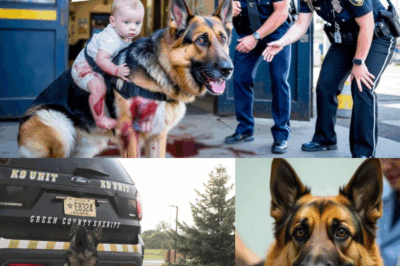 Dog Covered in Blood Carries Baby to Police Station—Officers Shocked by What They Find