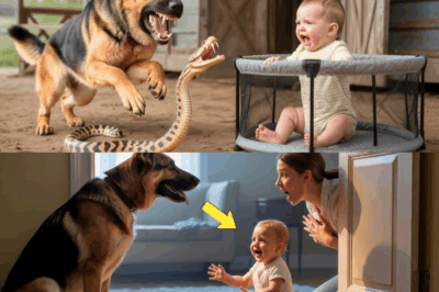 Mom Leaves Baby With German Shepherd, Returns to Find Dog Covered in Blood—The Truth Shocks Everyone