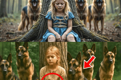 K9 German Shepherds Found A Little Girl Chained To A Tree In Park — What They Did Next Will Make…