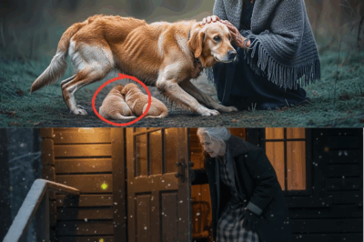 An Elderly Woman Saved a Starving Stray Dog Family — What They Did Next Changed the Whole Town