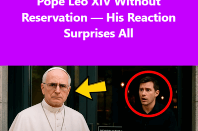Restaurant Refuses to Serve Pope Leo XIV Without Reservation — His Reaction Surprises All