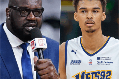 LIVE TV ERUPTION: Victor Wembanyama DRAGGED 0FF SET After Physical Clash with TNT Co-Host Shaquille O’neal—“YOU’RE DONE!”