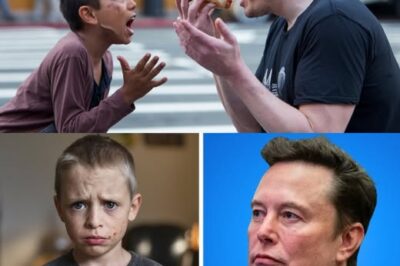 BREAKING: Homeless Boy Shouts “Don’t Eat That!” – Elon Musk Freezes in Shock Over Heartbreaking Reason.