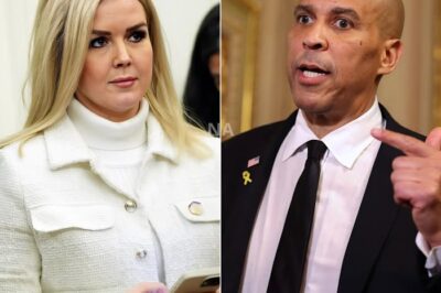 “Cory Booker Tried to Challenge Karoline Leavitt – She Unexpectedly Responded with a Violent Move That Stunned Him in Public!”