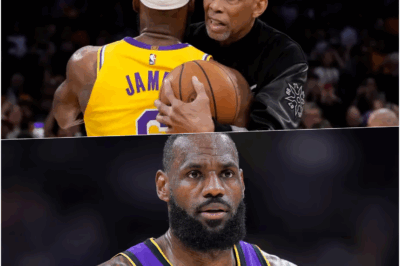 In a shocking moment caught on live TV, basketball legend LeBron James SNAPS at Tamron Hall during a live interview, sending shockwaves through the studio