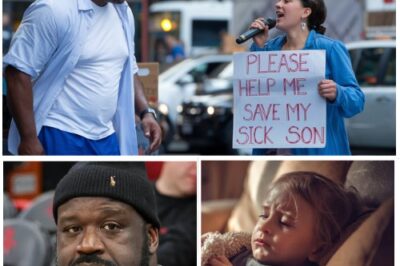 The girl was singing to save her sick son when suddenly Big Shaq came to help her…