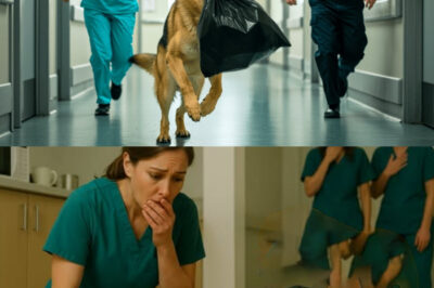 A Stray Dog Carried A Black Garbage Bag Into The Hospital — When They Opened It, They Froze