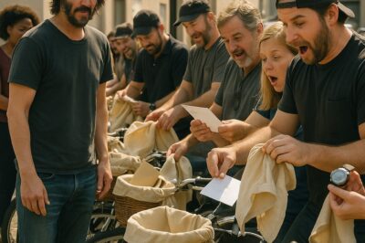 Keanu Reeves Bought 42 Bicycles for a Film Crew — But It’s What He Hid Inside Each Basket That Shocked Everyone