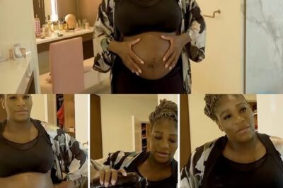 Serena Williams Shares Her Pregnancy Belly Skin Routine on YouTube (with Side Comments from Daughter Olympia)