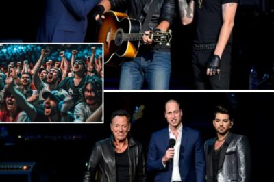 Just 20,000 stunned fans watching in disbelief as Prince William stormed the stage at Bruce Springsteen’s sold-out Buckingham Palace concert.