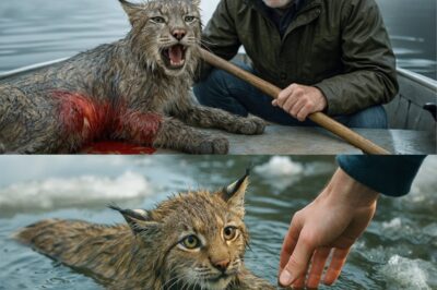 A Drowning Bobcat Cried for Help. One Man Risked Everything to Save Her